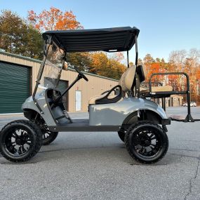 Elevate your golf cart game with zero emissions and maximum style.
