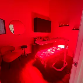 We offer Infra-Red and Blue light therapy