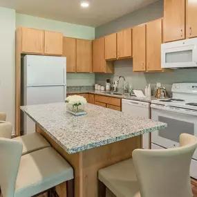 Kitchen with dining area