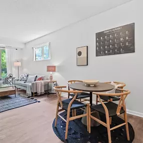 Living room with dining area