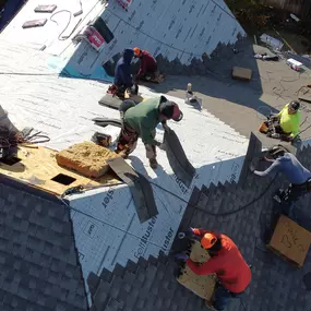 Roof replacement using GAF shingles