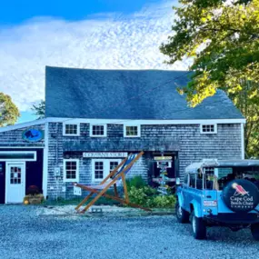 The Cape Cod Beach Chair Company operates out of a historic antique barn known locally as 