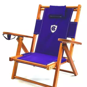 Officially licensed Holy Cross, premium grade college and university logo beach chairs for students, alumni, fans and faculty.