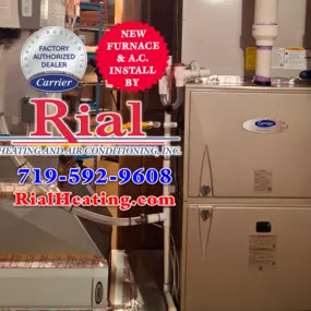 We've just finished upgrading the entire HVAC system in a Colorado Springs home, effectively ensuring the homeowner is all set for our transitional spring season highs and lows. Our customer needed a robust and efficient HVAC solution and we responded with a Carrier high-efficiency furnace and A/C i