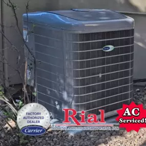Freshly serviced high efficiency Carrier Infinity® Air Conditioner