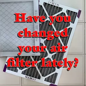 friendly reminder to check your air filter and change it monthly for maximum efficiency!