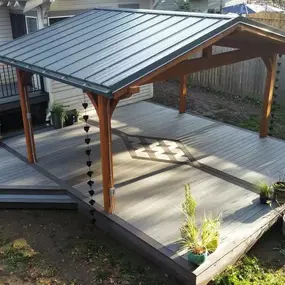 Composite Deck with custom deck inlays