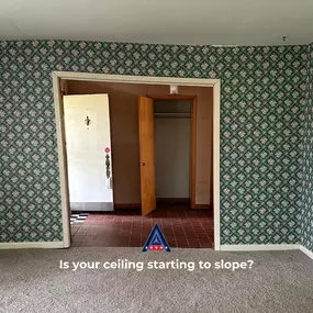 If you’re noticing your ceiling starts to slope, it is typically a sign of a foundation issue. Don’t hesitate to contact the professionals at American Standard Foundation Repair for help. We have decades of experience and can repair your ceiling and foundation, so it's as good as new in no time! Don’t wait till it’s too late. Contact us as soon as you notice an issue.