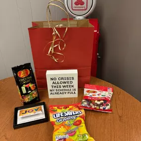 Suprised our boss Denise Dombach for Bosses Day! We are a State Farm Family and are always here to provide you with fantastic insurance options!