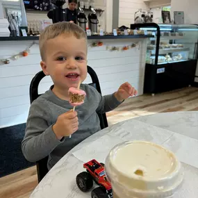 We've been a bit busy writing your policies lately, that the landscaping got out of control! We had to bring in a professional dirt mover!! 
Payment made by Cake Pops at Deja Brew at Miney Branch!