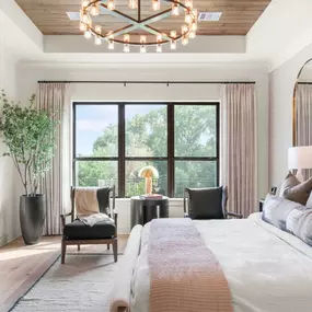 Luxurious primary bedroom suites