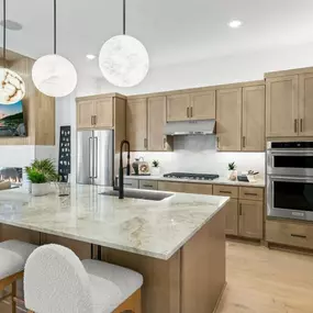 Gourmet kitchens with abundant options for personalization
