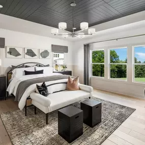 Spacious and inviting primary bedroom suites with expansive closets