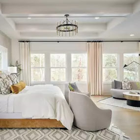 Luxurious primary bedroom suites