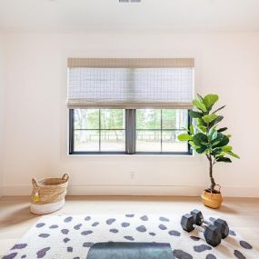 Natural shades are still one of our most requested window treatments. We love that they are cordless and can be done with or without a liner.