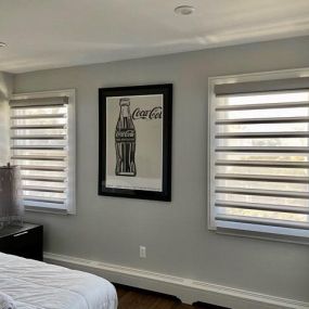 Let the light shine in! Who doesn’t love a fabulous Pirouette shade from Hunter Douglas?  Automated of course..... @hunterdouglas  #pirouettes #hunterdouglas #customshades #automatedshades