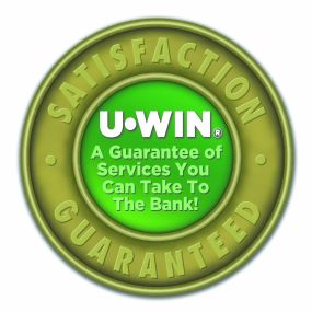 UWIN Service Guarantee logo offered by One Hour Heating & Air Conditioning