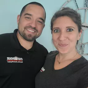 Jonathan & Heather Jacobs, owners of One Hour Heating & Air Conditioning of Cockeysville, MD