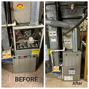 HVAC Replacement in a Cockeysville, MD home performed by One Hour Heating & Air Conditioning