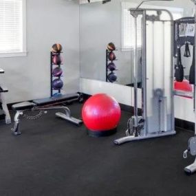 Gym at The Landing Apartments