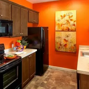 Kitchen at The Landing Apartments