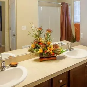 Bathroom at The Landing Apartments