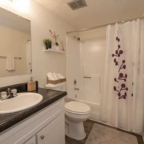 Bathroom at Woodbridge Apartments