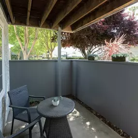 Patio at Woodbridge Apartments