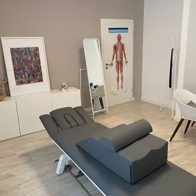 Behandlungsraum für die Peter Hess®  Klangmassage im Haus der gesunden Familie in Braunsfeld