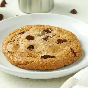 Belgian bittersweet chocolate chips, semi-sweet chips and milk chocolate chips, pure cane brown sugar and pure Madagascar vanilla bean.