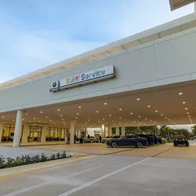 Entrance of the service drive at BMW of Pembroke Pines