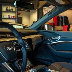 Interior of car in Audi San Diego Fashion Valley
