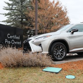 Lexus of Greenwood village sign and car