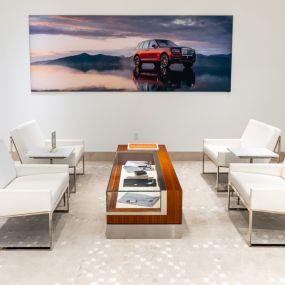 Waiting area at Holman Motorcars Rolls-Royce