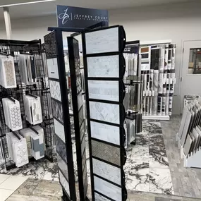 Explore a wide range of Jeffrey Court tile options at Focal Point Flooring Otsego. Our knowledgeable staff can help you find the perfect tile for your kitchen, bathroom, or any other space in your home.