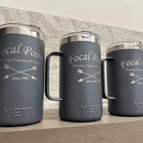 how your support for Focal Point Flooring with our branded Yeti mugs.