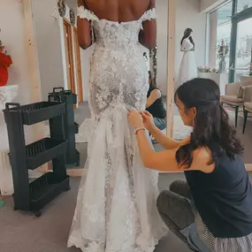 At TL Tailor & Bridal Sewing, we transform your dreams into bespoke reality, ensuring every detail of your bridal attire reflects your unique style. Entrust us with your vision, and we'll weave it into a masterpiece of meticulous craftsmanship and personalized care.