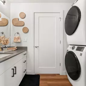 Washer and Dryer and Sink