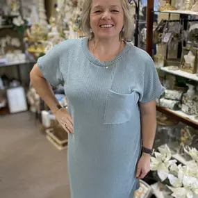 Entro ribbed dresses are so comfortable and easy to wear! These are sage and acorn! More colors in store and online!! 
Sizes S-2X, $34.99/$36.99