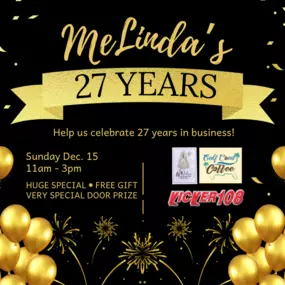 MeLinda's 27th Anniversary Sale