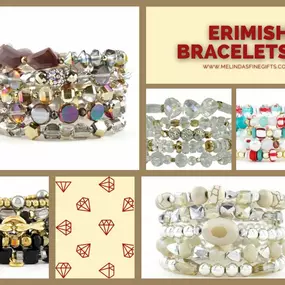 MORE NEW…. YAAAAYYYYYEEEESSSS!

Add some new Bling to ya Wrist (or a friend’s wrist????) with some of our New Erimish Bracelets!
$8 for a single bracelet OR $35 for a stack of Five????????????????????
No latches, just stretch n slide on… easy peasy! Wear one or a whole arm full!