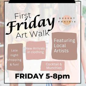 An extra special First Friday comes this week! 

???? Join and shop at downtown participating stores from 10am-8pm to fill out our Tic-Tac-Shop. Completed games can be turned in for a chance to win 2 tickets for 3 days at the Fairwell Festival - woohoo! ????
We will also be having snacks, special goodies, and late night fun alongside our featured artist this month: Judy McAlpin.
We can’t wait to see you