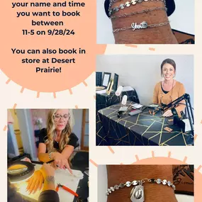 This Saturday! ???? We are once again hosting Summit Fern for a Permanent Jewelry Pop-up. From 11-5, grab your gals and join us at Desert Prairie for all the shopping and permanent jewelry fun. Text the number below or schedule with us in store to reserve your time. Limited spaces available!