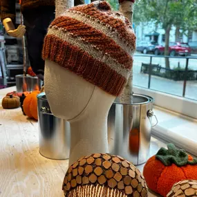 ✨ A finished hat from our recent Make a Hat Day workshop! ???? Look at this loveliness of Plymouth Homestead playing with texture! ???? ????  #knittinginspiration #CraftingCommunity #coldspringny #localyarnshop #localyarnstore #MakeaHatDay #makeahatday #makeahatday2024