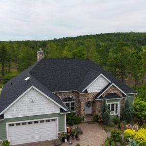 Showcasing Onyx Black shingles! Peak Roofing installed today!