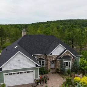 Showcasing Onyx Black shingles! Peak Roofing installed today!