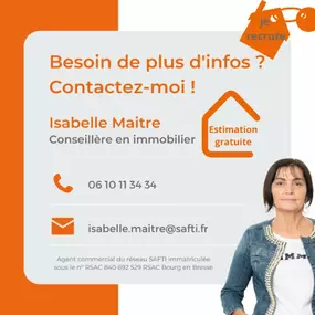 Bild von Isabelle MAITRE - SAFTI immobilier Montrevel en Bresse