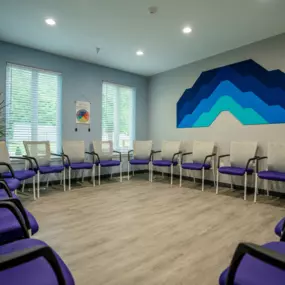 STR Behavioral Health Cedar Creek: Interior photo of one of our group therapy rooms at our mental health treatment center.