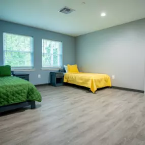 STR Behavioral Health Cedar Creek: Interior photo of one of the bedrooms at our residential mental health treatment center.