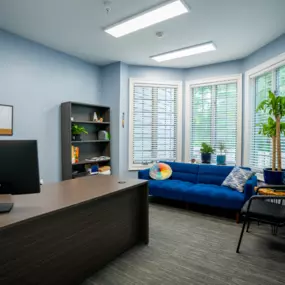 STR Behavioral Health Cedar Creek: Interior photo of our executive director's office at our residential mental health treatment center.